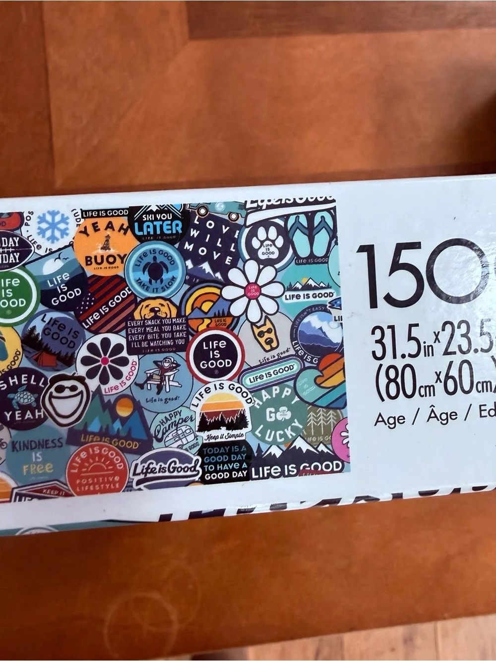 1500 piece Life Is Good Sticker Collage Puzzle - Colorful Multi Sticker Design